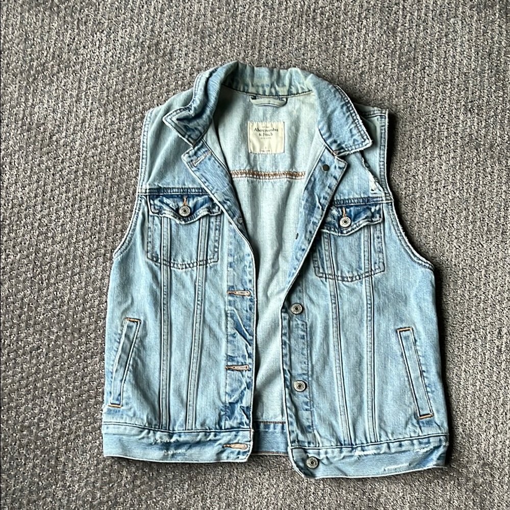 Abercrombie & Fitch Light Blue Denim Jacket